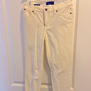 Talbots winter white corduroy pants